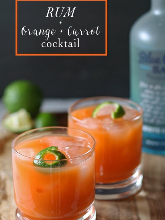 Rum + Orange + Carrot Cocktail