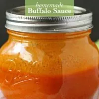 Homemade Buffalo Sauce | Don't buy store bought sauce, make your own! Perfect for chicken wings. www.honeyandbirch.com #condiment #sauce