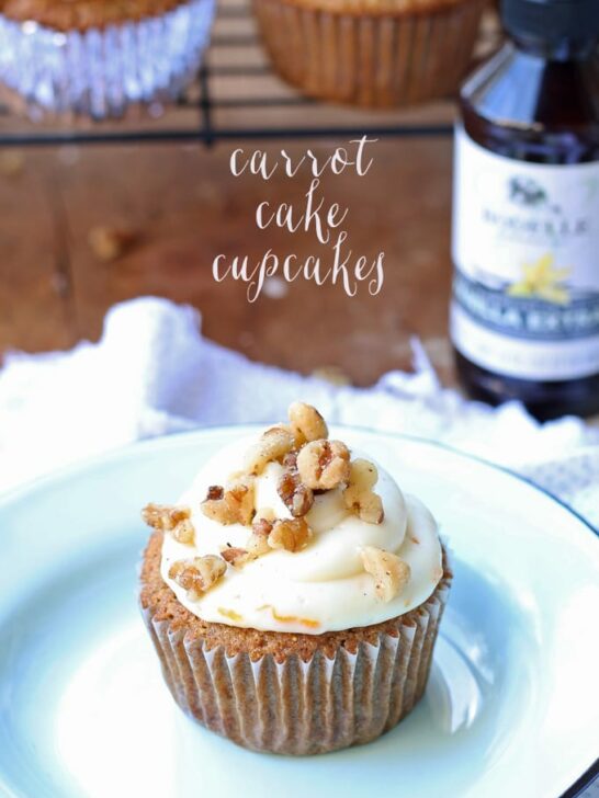 Carrot Cake Cupcakes | www.honeyandbirch.com | #WindyCityBloggers #rodellevanilla #madewithrodelle