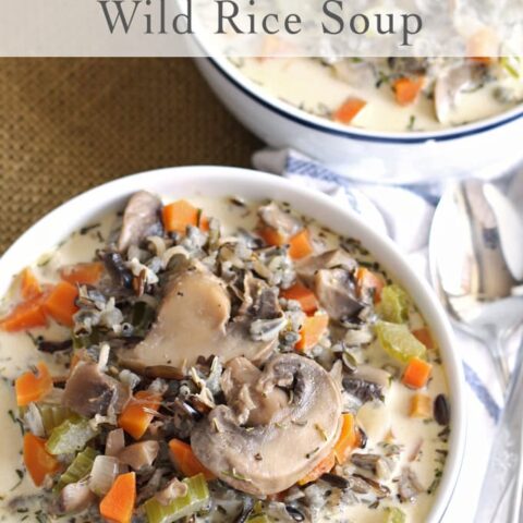 Cream of Mushroom Wild Rice Soup - easy and delicious!