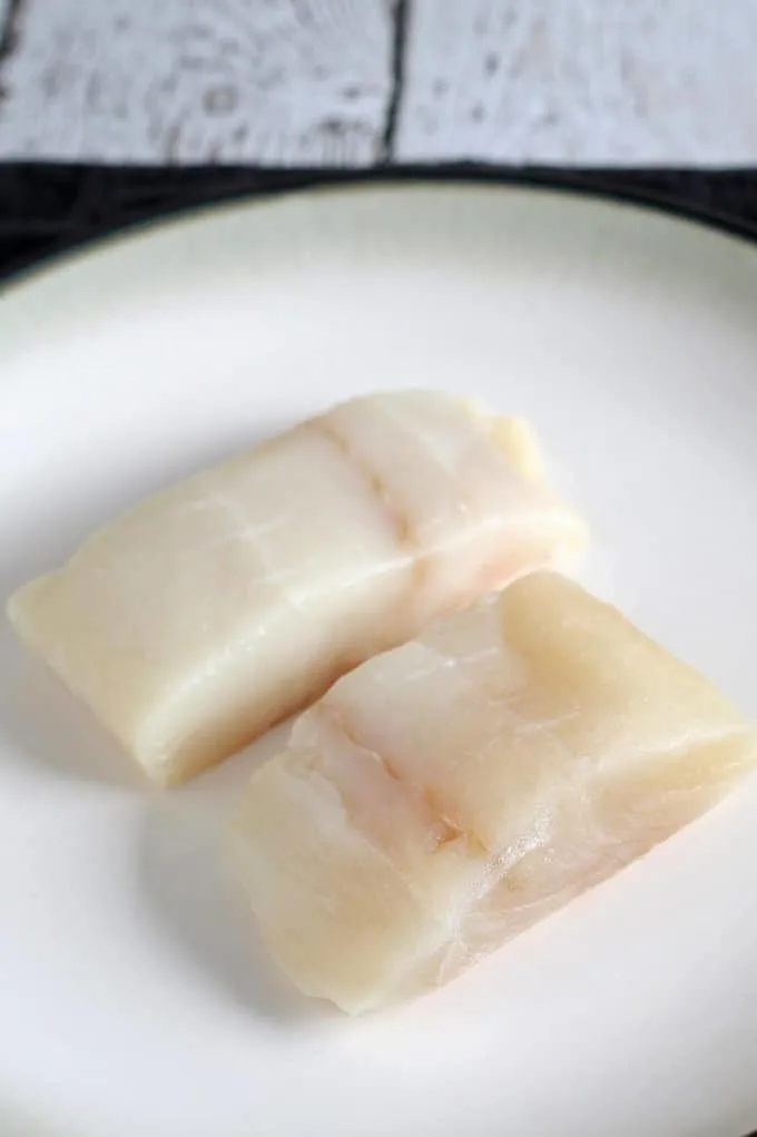 raw halibut filets