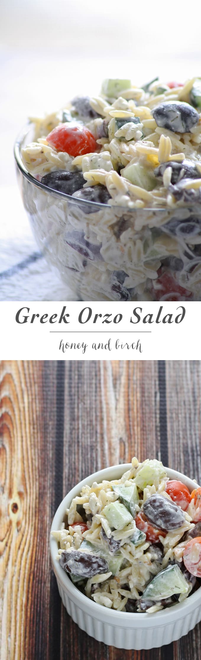 Greek Orzo Salad | www.honeyandbirch.com