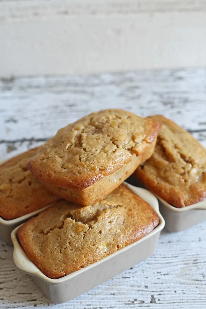 Banana Bread Mini Loaves - A Night Owl Blog