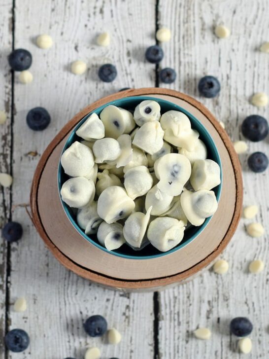 White Chocolate Covered Blueberries