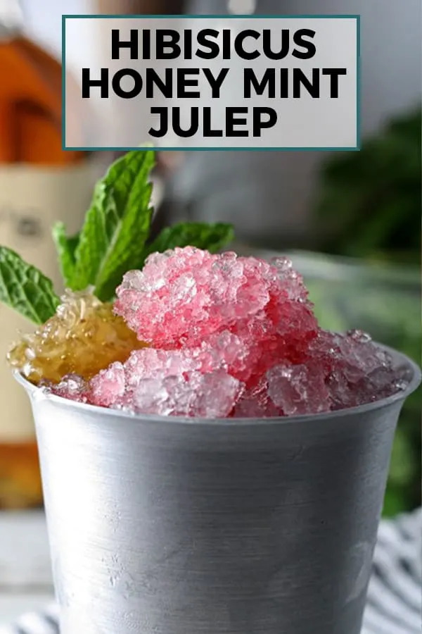 hibiscus honey mint julep pinterest image