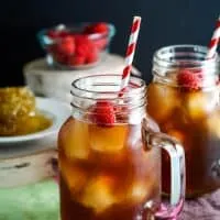 raspberry sweet tea cocktail