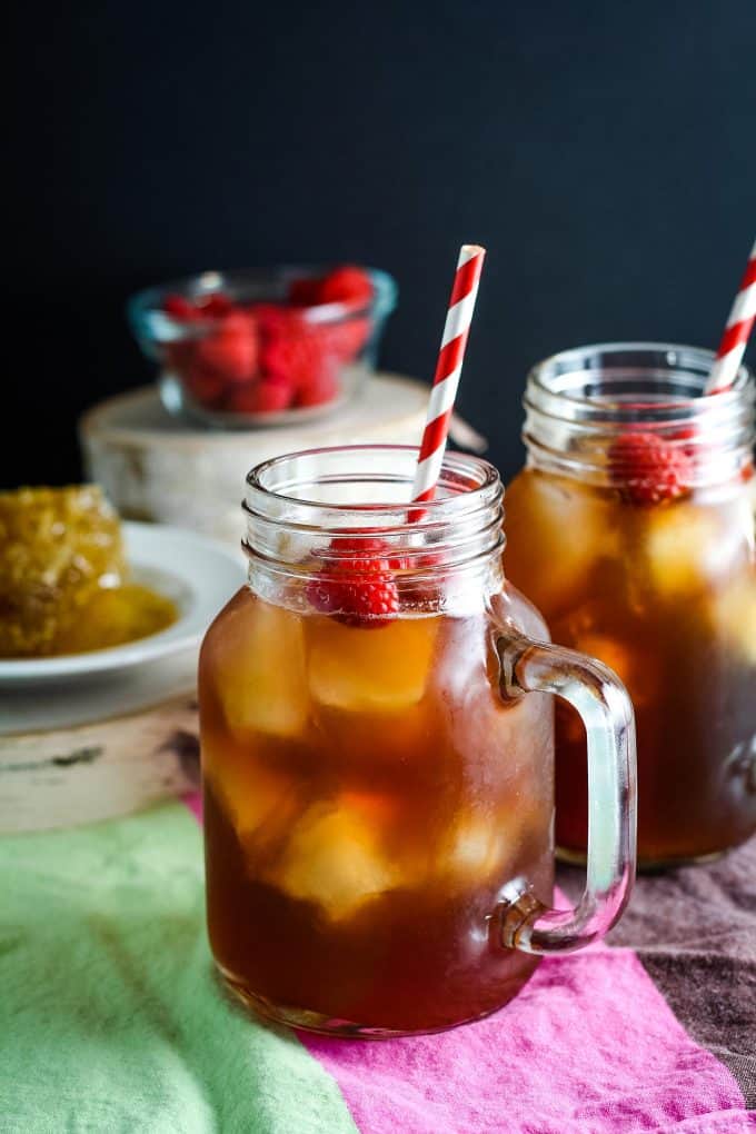 raspberry sweet tea cocktail 