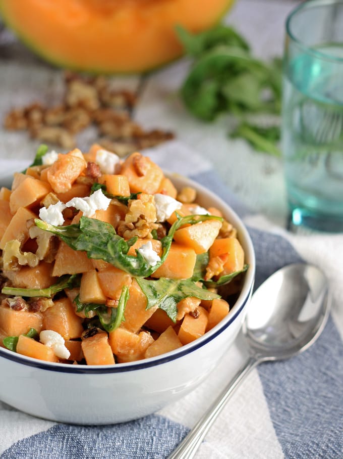 Savory Cantaloupe Salad | honeyandbirch.com