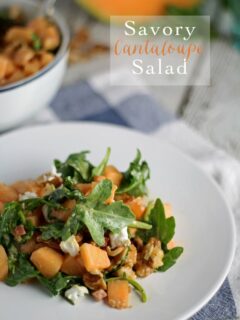 Savory Cantaloupe Salad | honeyandbirch.com