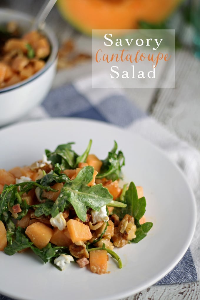 Savory Cantaloupe Salad | honeyandbirch.com