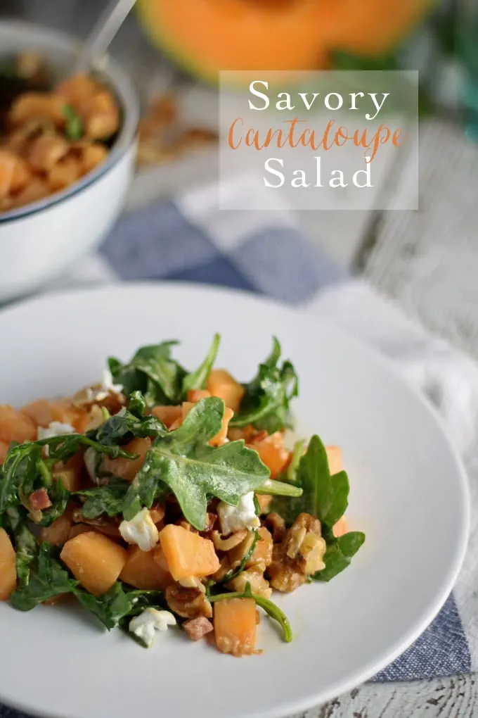 Savory Cantaloupe Salad | honeyandbirch.com