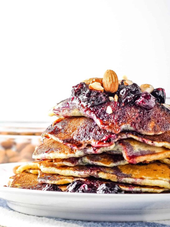 Blueberry Almond Pancakes