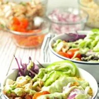 Leftover Chicken Burrito Bowls | honeyandbirch.com