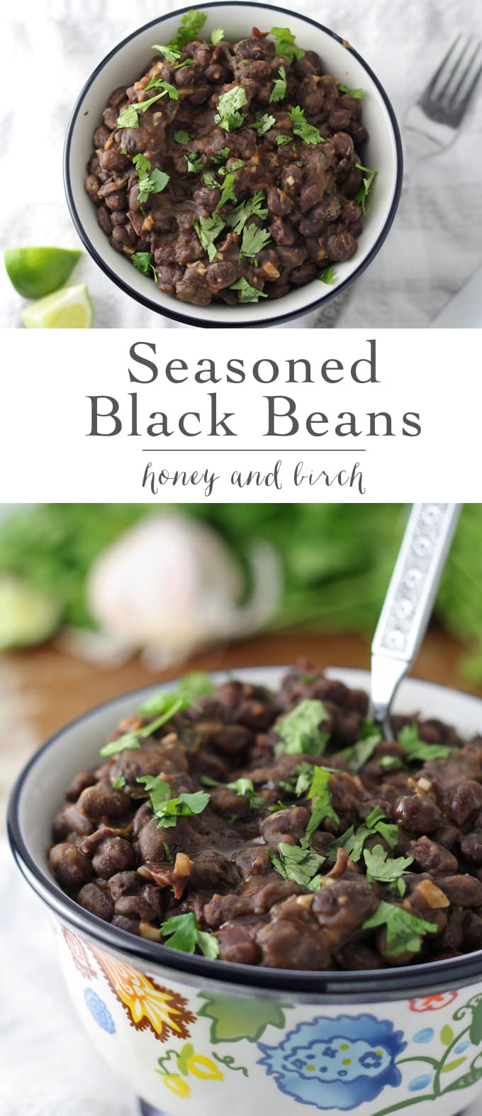 Seasoned Black Beans Side Dish Honey and Birch