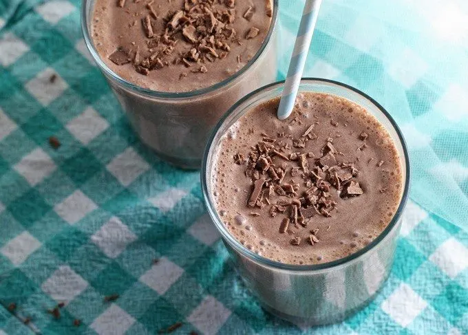 photo of a bourbon chocolate milkshake