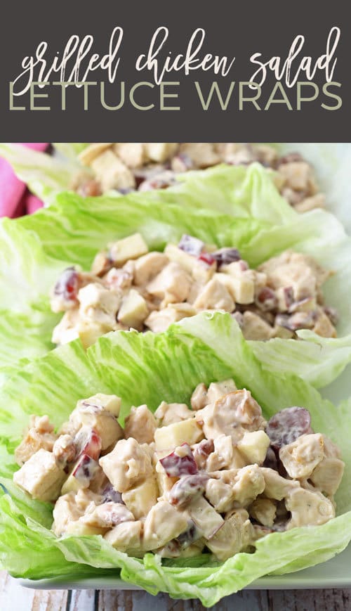 grilled chicken salad lettuce wraps pin