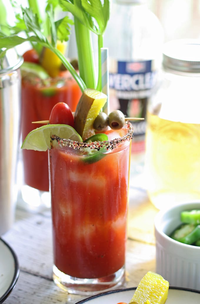 Homemade Pepper Jalapeno Liqueur is perfect for bloody marys. #MakeItYourOwn
