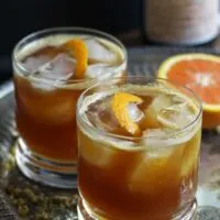Orange Italian Mule - a refreshing and aromatic herbal take on the moscow mule! #fernetbranca #cocktail #sp