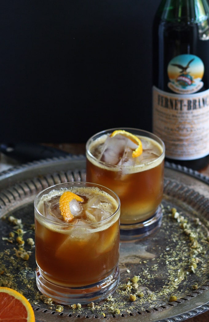 Orange Italian Mule - a refreshing and aromatic herbal take on the moscow mule! #fernetbranca #cocktail #sp