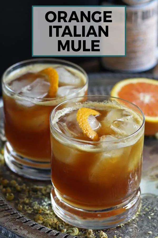orange Italian mule pinterest image