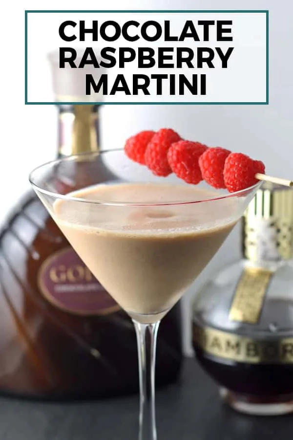 chocolate raspberry martini pin image