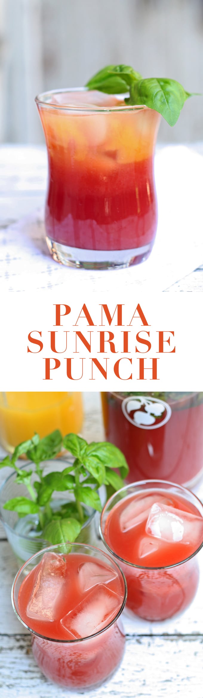 PAMA Sunrise Punch - perfect for summer parties! #PAMACelebrateSummer #sponsored | honeyandbirch.com