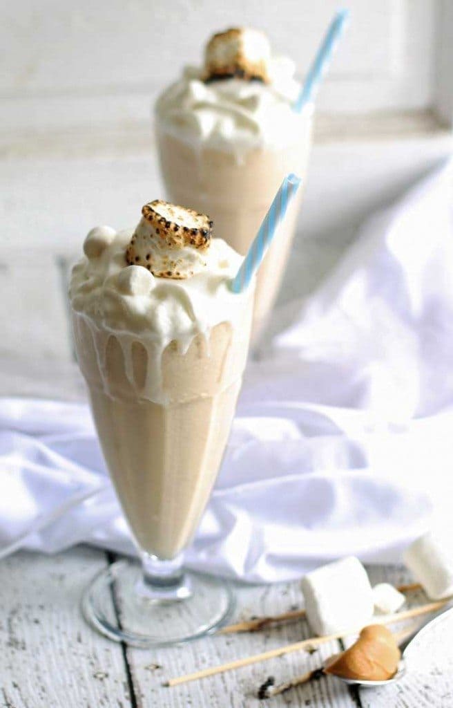 Marshmallow Peanut Butter Milkshake » The Thirsty Feast by honey and birch
