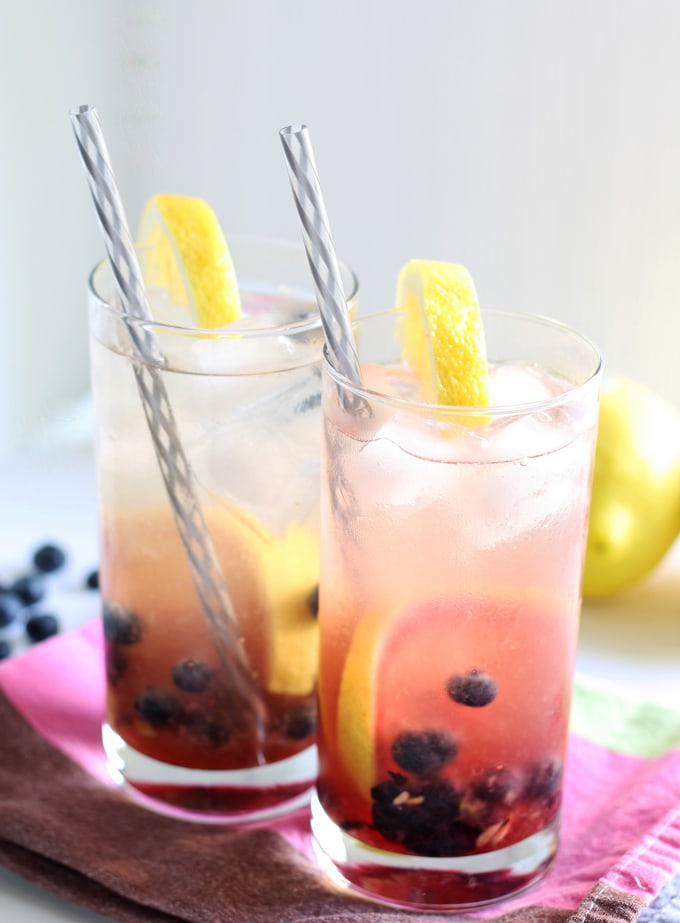 Photo of Blueberry Lemon Smash Rum Cocktail
