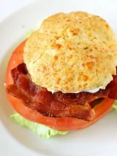Cheddar Chive Biscuit BLT Sandwiches #BetterBiscuits