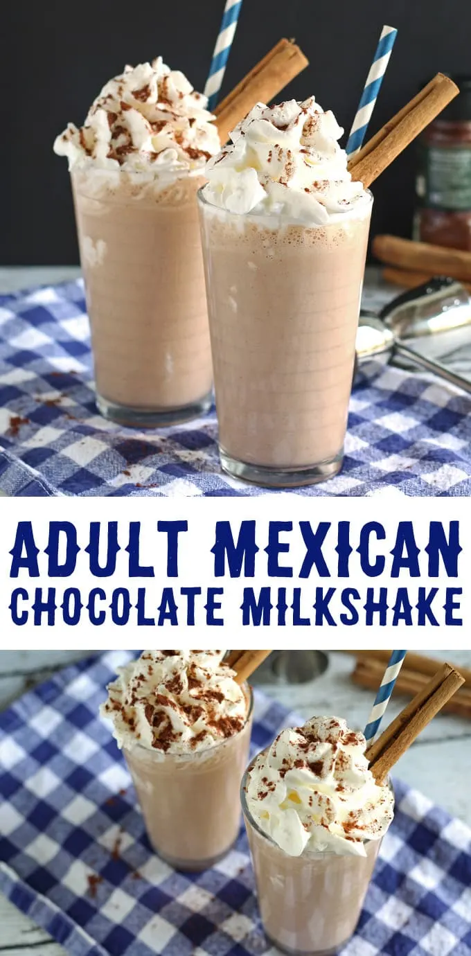 Adult Mexican Chocolate Milkshake | honeyandbirch.com #cocktail
