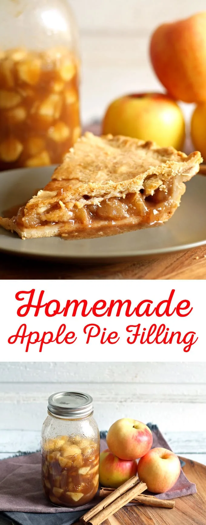 Homemade Apple Pie Filling | honeyandbirch.com #autumn