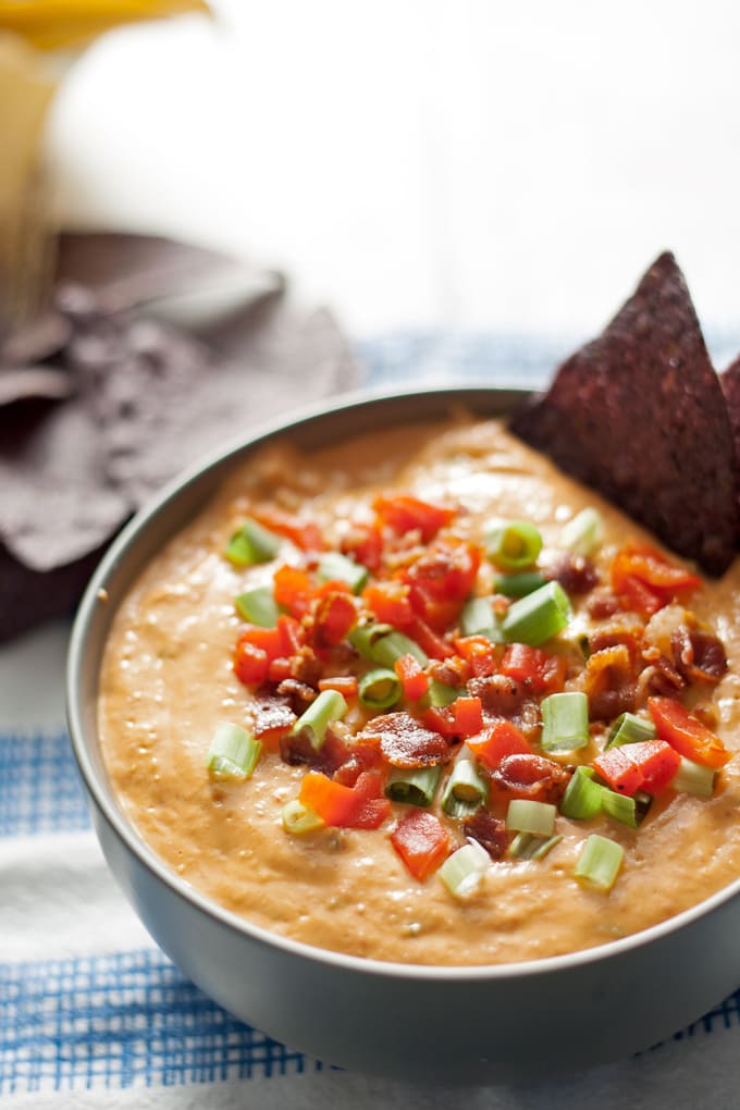 pimento cheese dip with chips