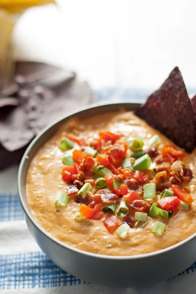 pimento cheese dip with chips