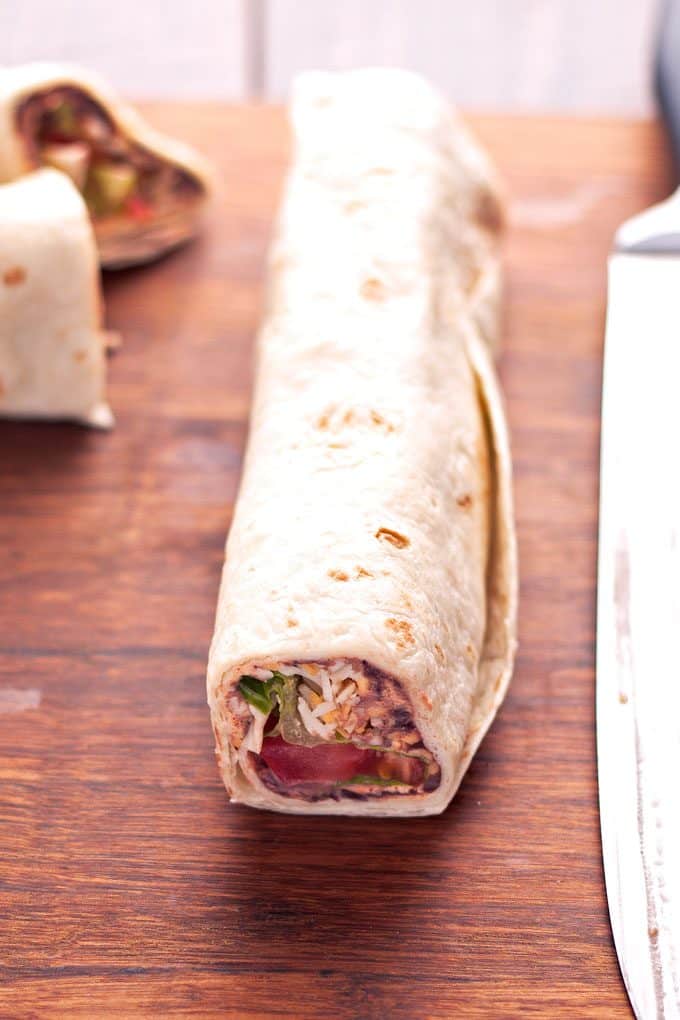 taco pinwheel tortilla wrap