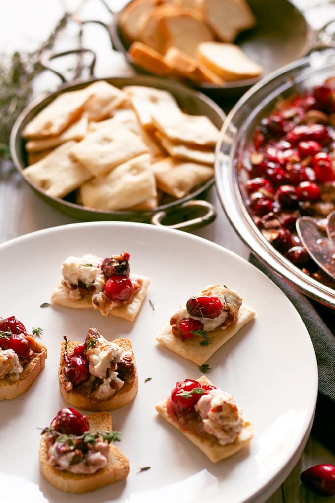 Baked Goat Cheese Roasted Cranberry Appetizer Recipe