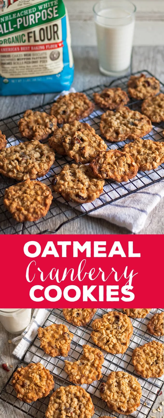 oatmeal cranberry cookies pin