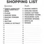 Tips for Hosting a Cookie Baking Party and a shopping list you can print out to take with you to the store! | honeyandbirch.com