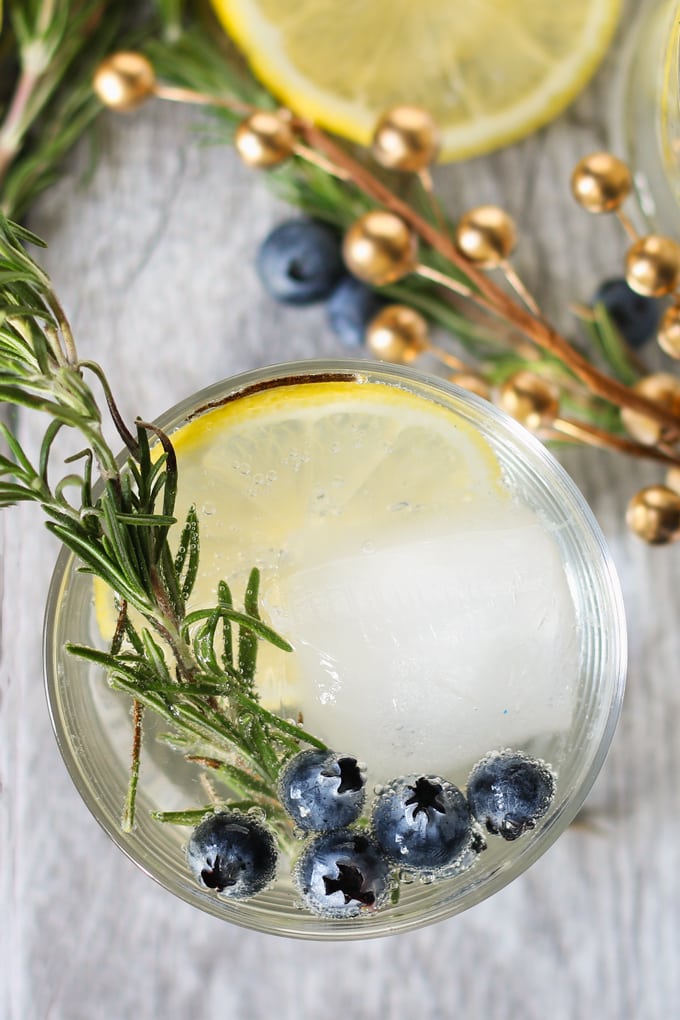 Lemon Blueberry Vodka Spritzer » The Thirsty Feast by honey and birch