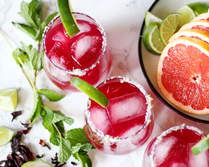 Grapefruit Hibiscus Margarita