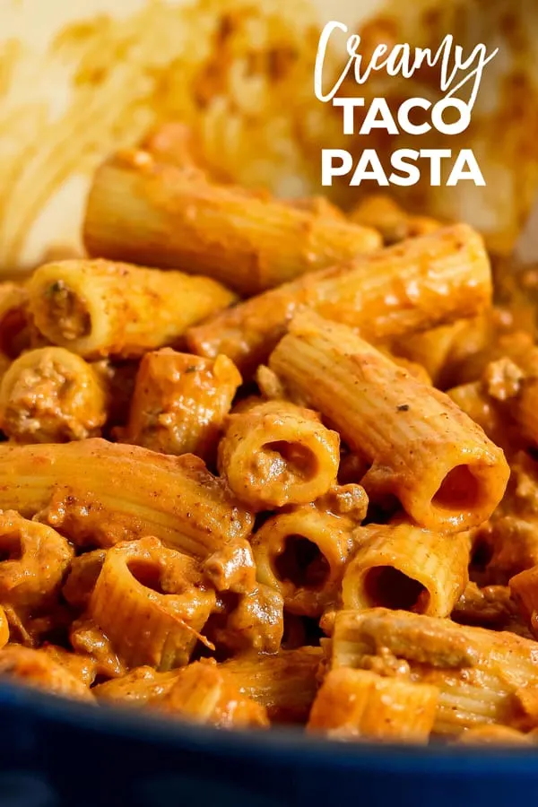 taco pasta image for pinterest