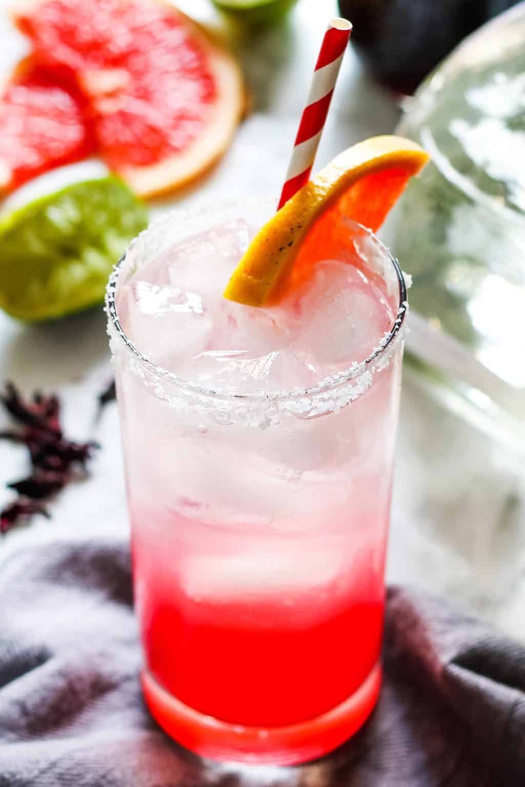 hibiscus paloma cocktail