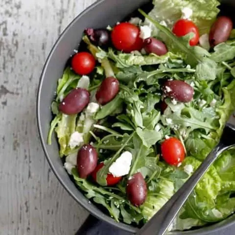 No recipe greek tossed salad | honeyandbirch.com
