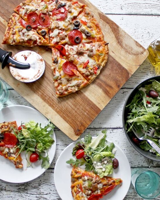 No-Recipe Greek Tossed Salad