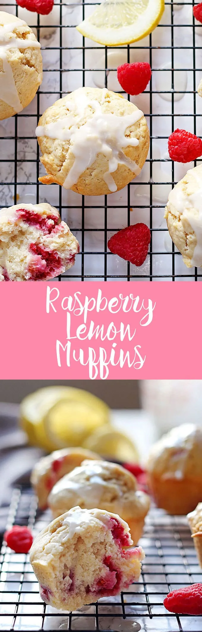Raspberry lemon muffins long pin