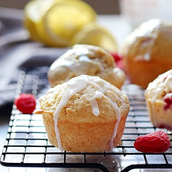 photo of raspberry lemon muffins