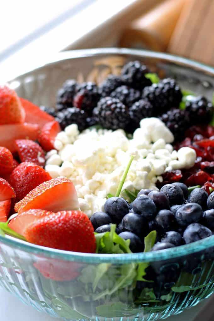 picture of berry goat cheese salad