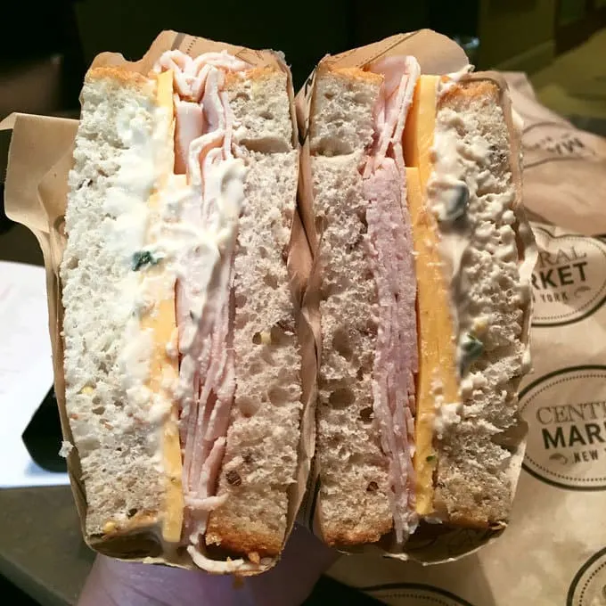 Central Market sandwich in Grand Central Station New York City | Miele Culinary Adventure