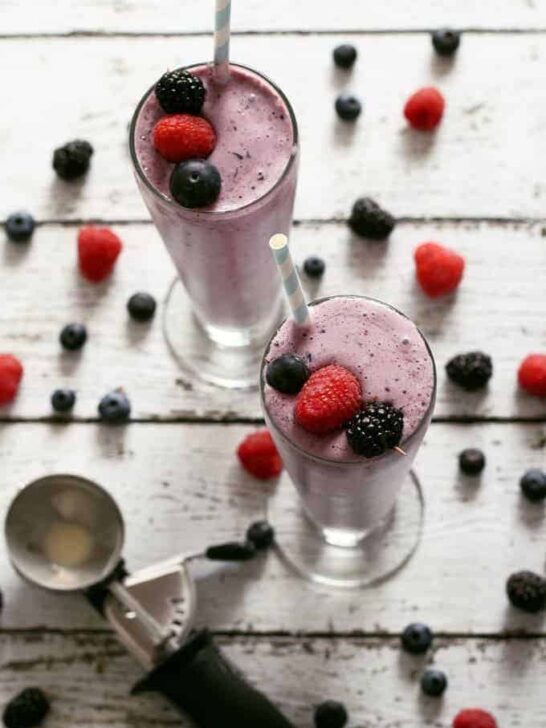 Mixed Berry Milkshake Recipe