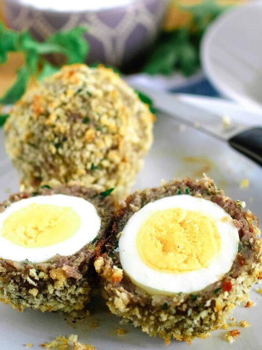 Baked Scotch Eggs Recipe (Step by Step Photos) » The Thirsty Feast