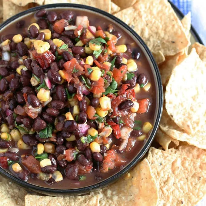 no cook corn black bean salsa photo